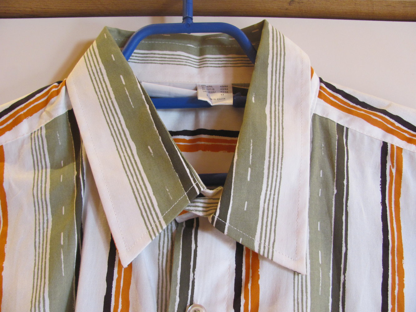 Hemd Herrenhemd Kurzarm Rainbow Collection Größe 43/44