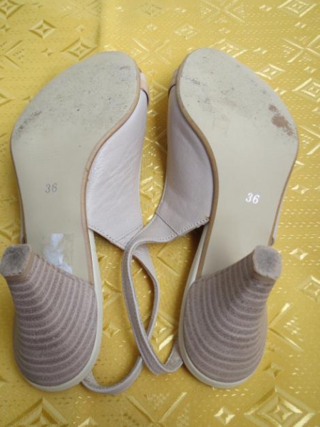 Schuhe, Gr.36/37, beige