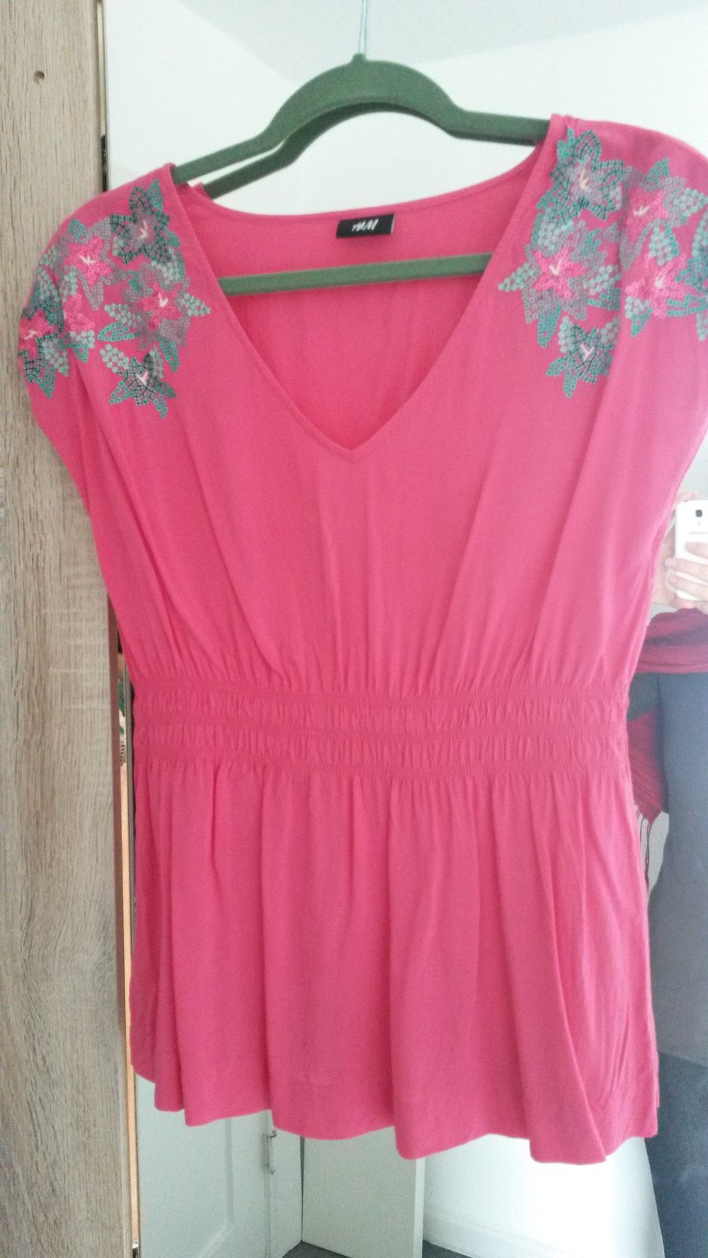 Pailletten Oberteil in pink