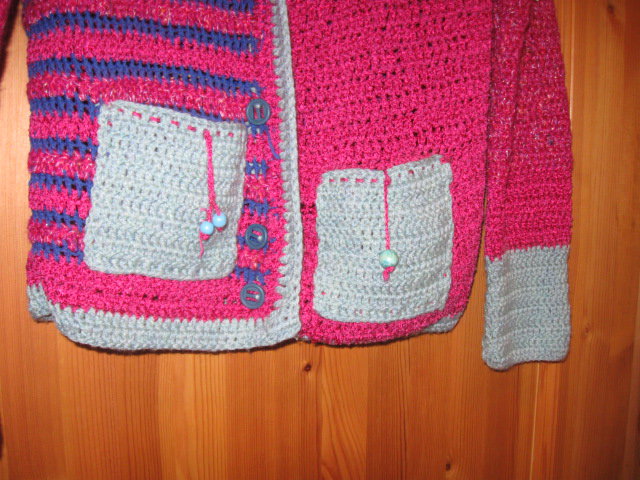 *** Strickjacke ~ Handarbeit ~ Gehäkelt ***