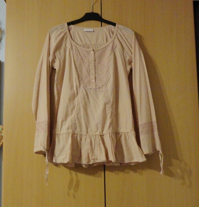 Tunika Bluse Basic nude 38 C&A Style Blogger Musthave