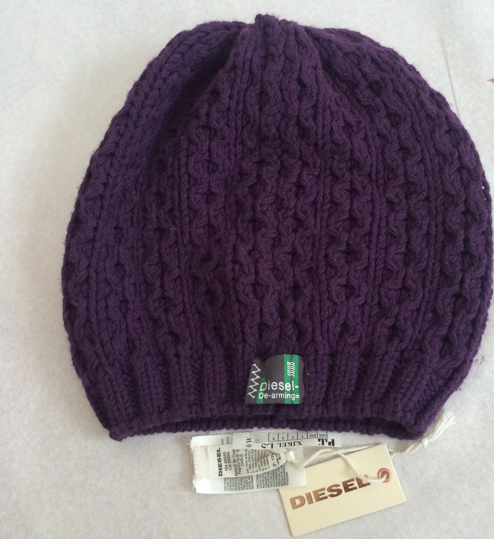 Diesel, Mütze, Cap in Aubergine rot, Pflaumen Lila Blau