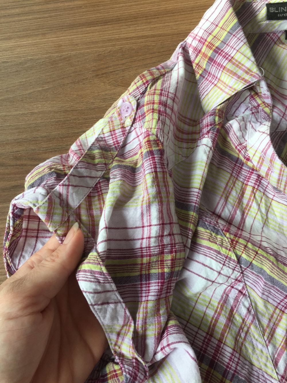 Karierte Sommerbluse