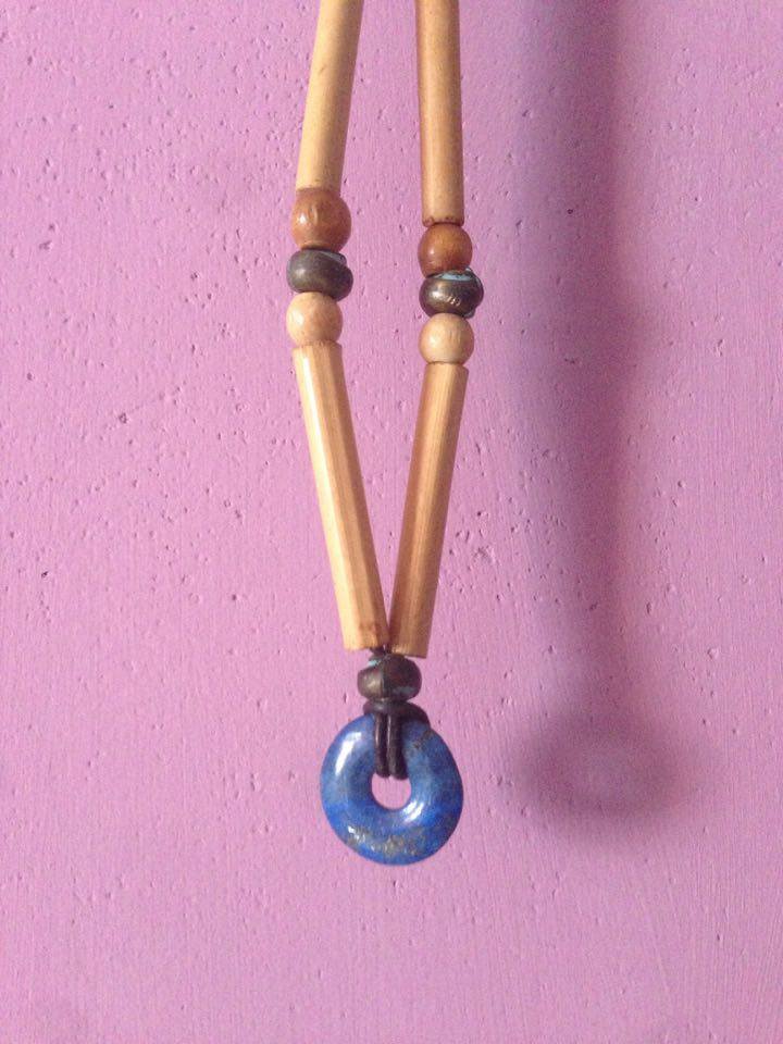 Indianerschmuck! Ethno Style Lapislatsuli Donut weltweites Unikat!