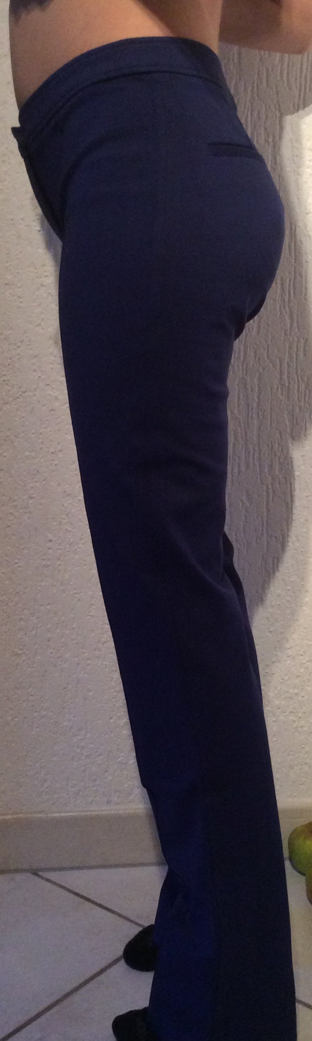 Tara Jarmon Pantalon / Pant Hose dunkelblau neuwertig Größe 36 Stoffhose gerader schnitt 