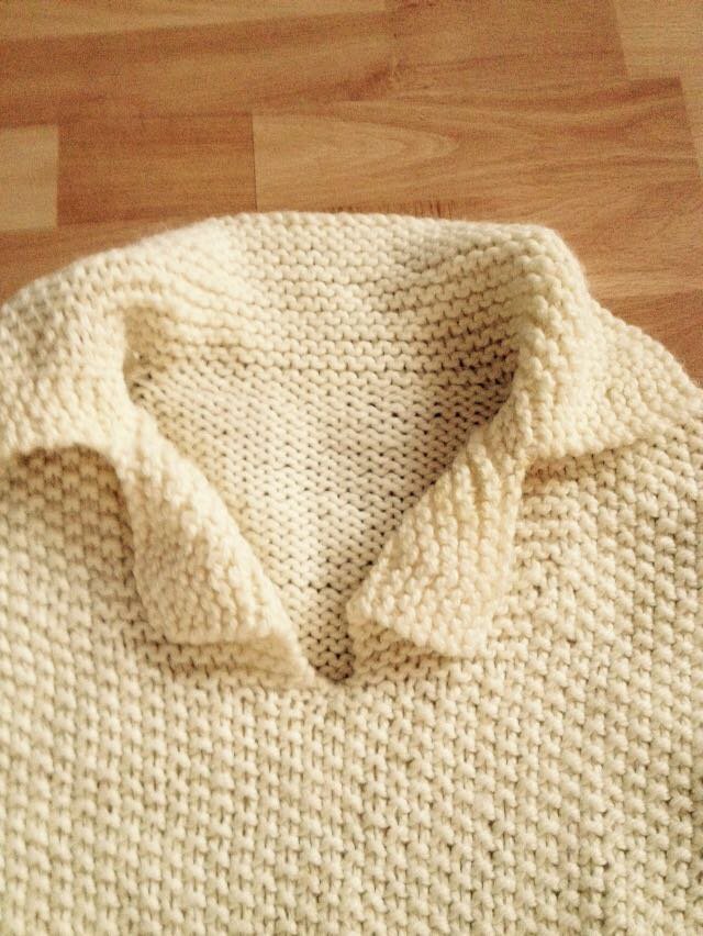 Schicker Weißer Strickpullover Pulli 