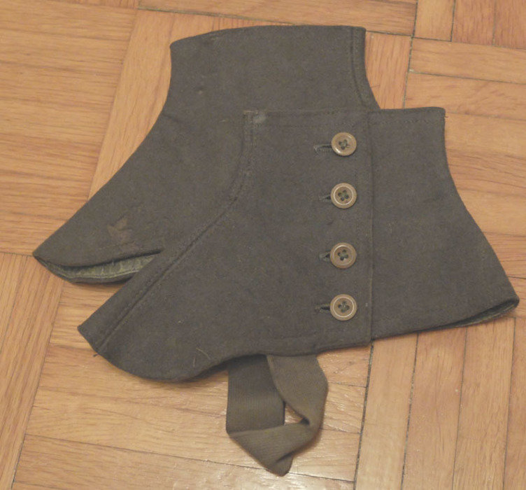 Gamaschen blaugrau Originale