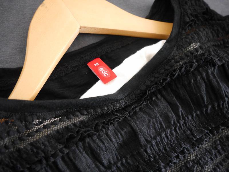 schwarze Bluse / Shirt von EDC 