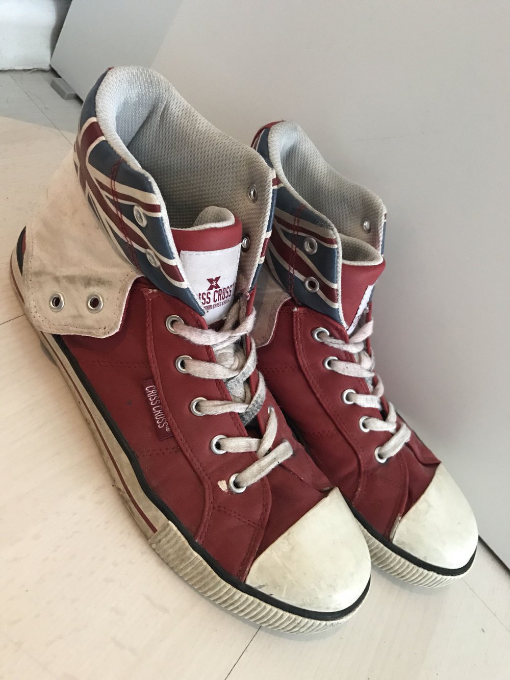 Criss Cross hoheschuhe mit England Style
