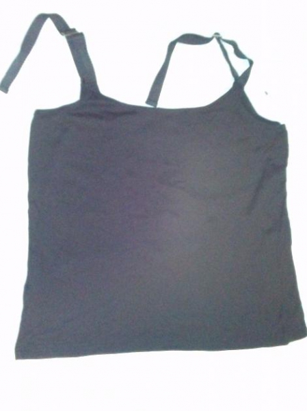 Trägershirt schwarz, Träger verstellbar