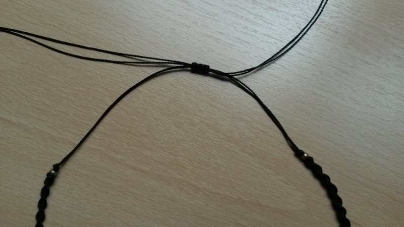 Makramee Kette Rainbow / Regebogen Spiral Handgemacht