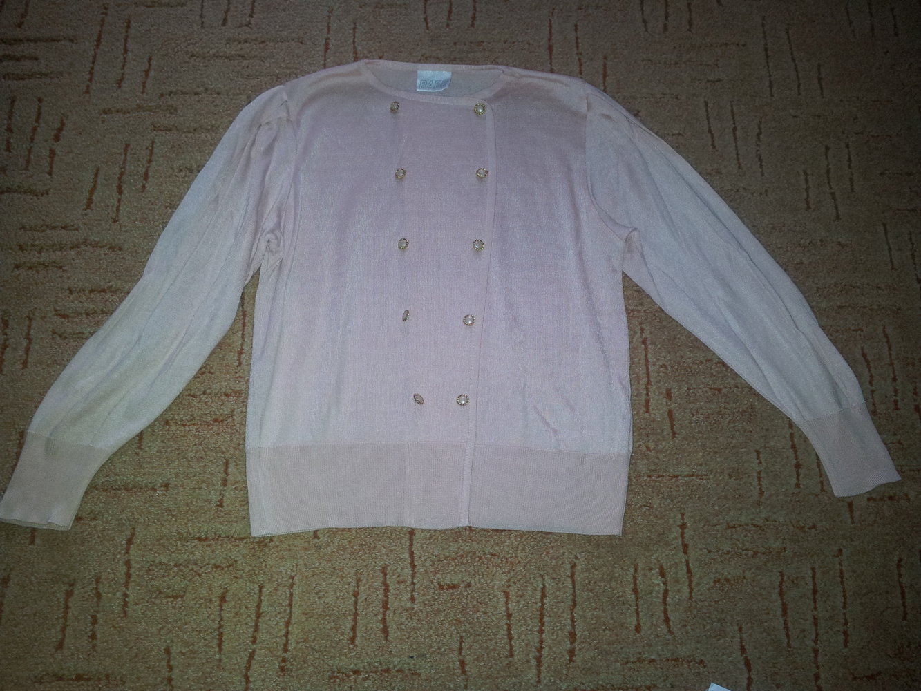 Pullover altrosa RABE Schmuckknöpfe Gr. 40