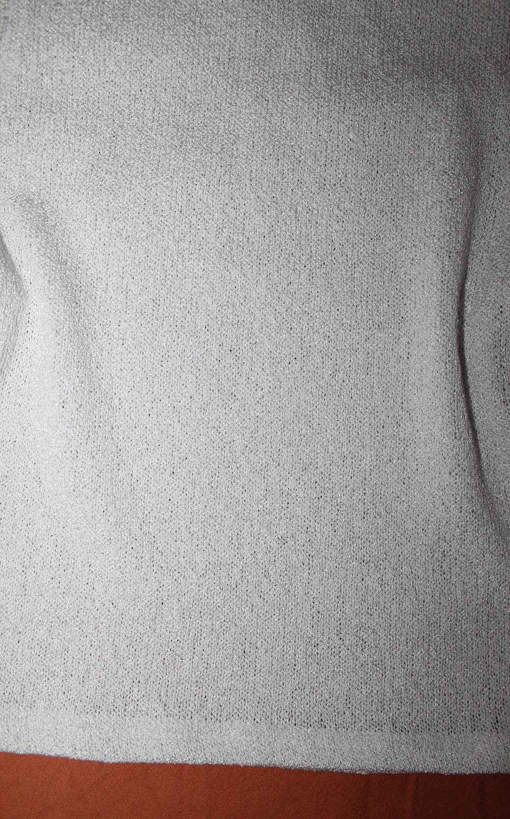 süßes bauchfreies Party - Top in weiß transparent