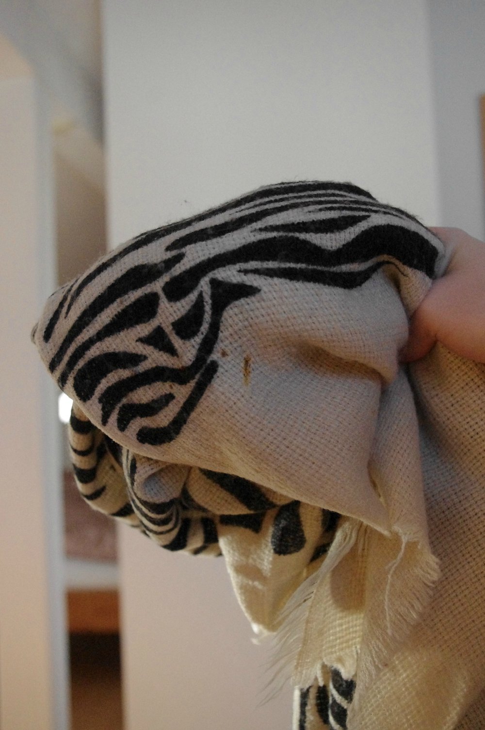 Zara Schal Zebra Streifen Tuch