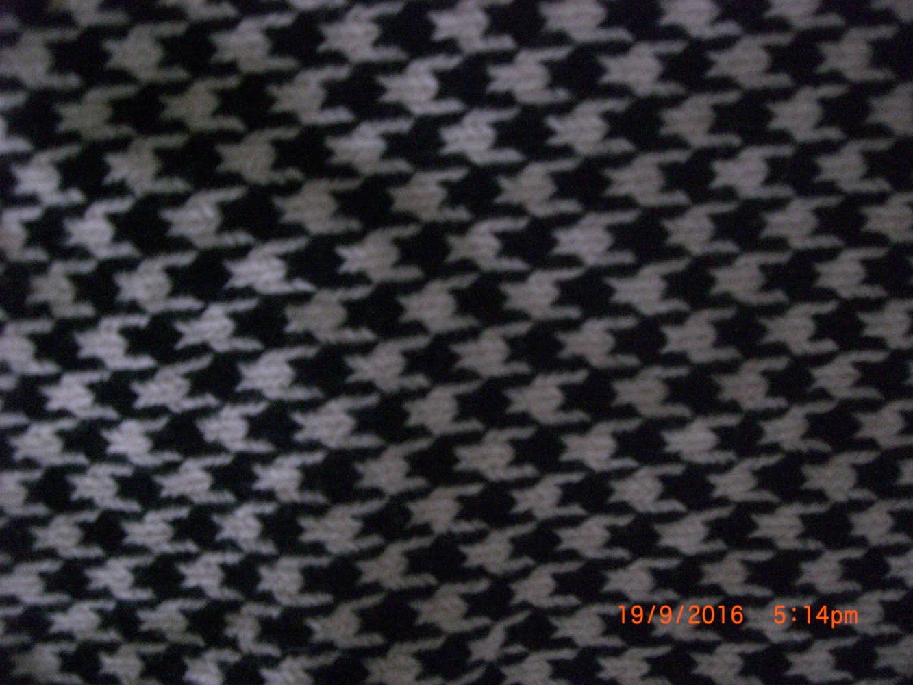 Hahnentritt Pepita Rock Wolle schwarz creme weiß 34 36 S XS Winterrock Wollrock 