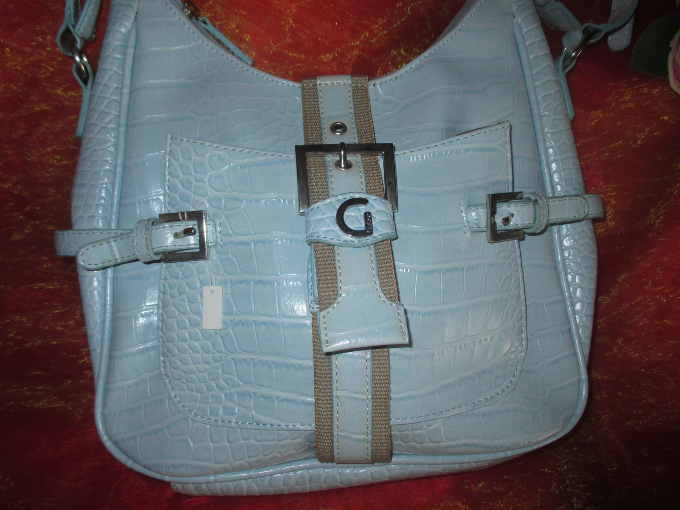 NEU mit ETIKETT * Kroko- Style * Lack- Leder * Umhänge * Henkel * Hand- Tasche * Bag * Tote 