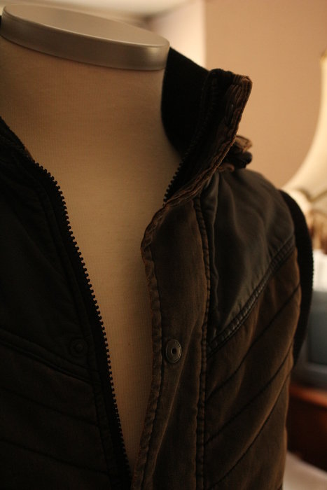 Weste Jacke Angelo Listrico braun Größe S