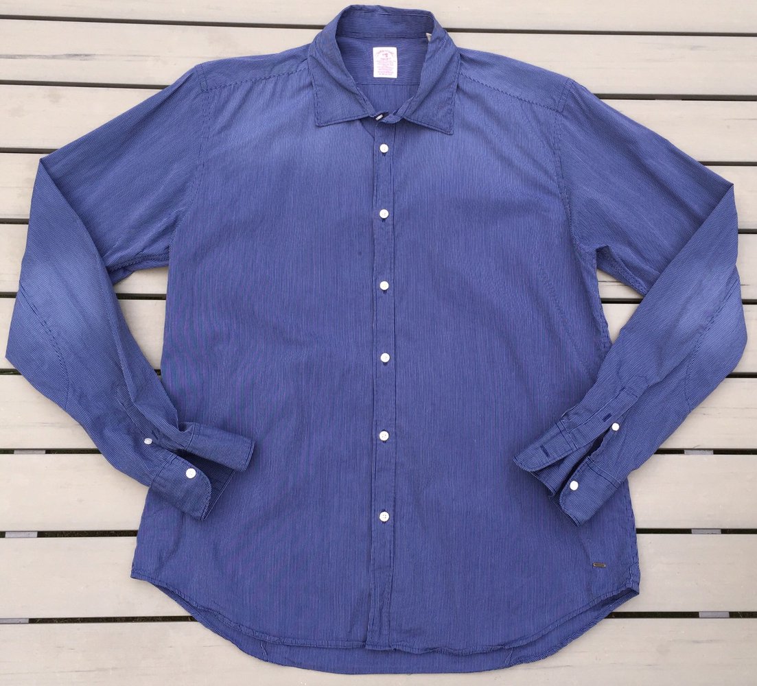 SCOTCH & SODA Hemd Nadelstreifen dunkelblau Gr. XL