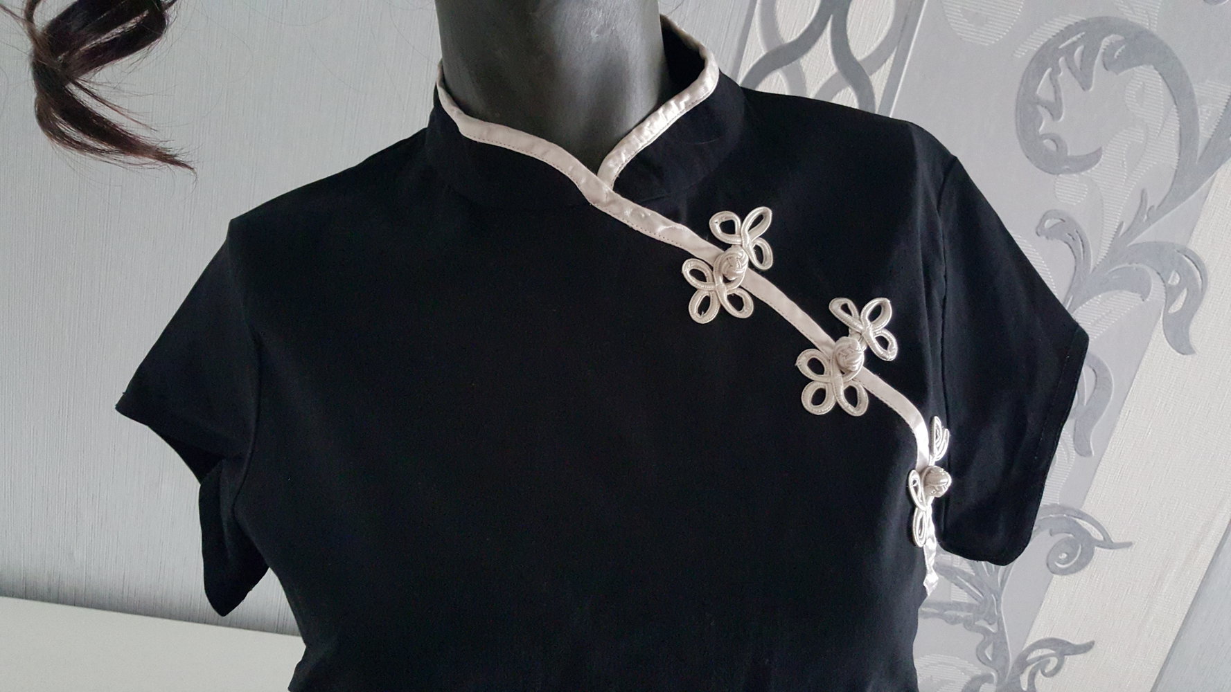 Schwarzes Asia Top China 42 auch 40 38 M L 