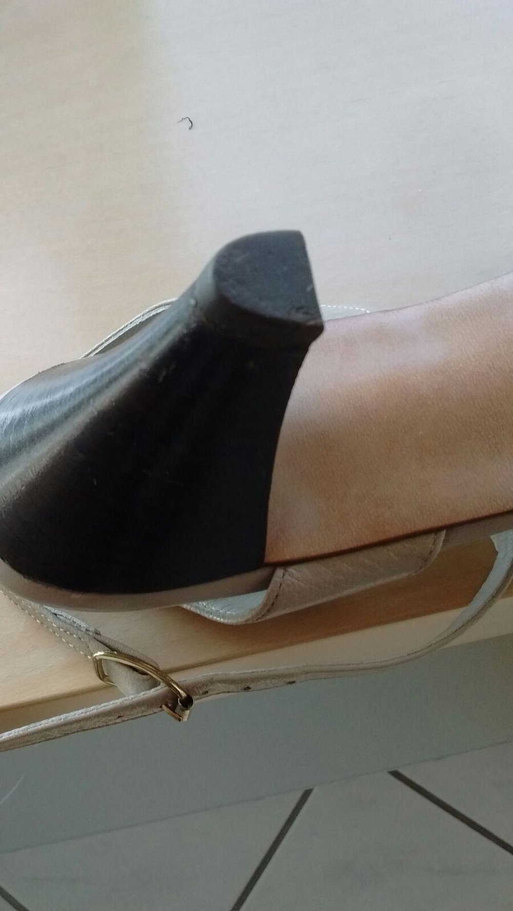 Beige Werner Kern (Tanz-) Schuhe,Sandaletten, Echt Leder, Gr. 37 / Gr.4