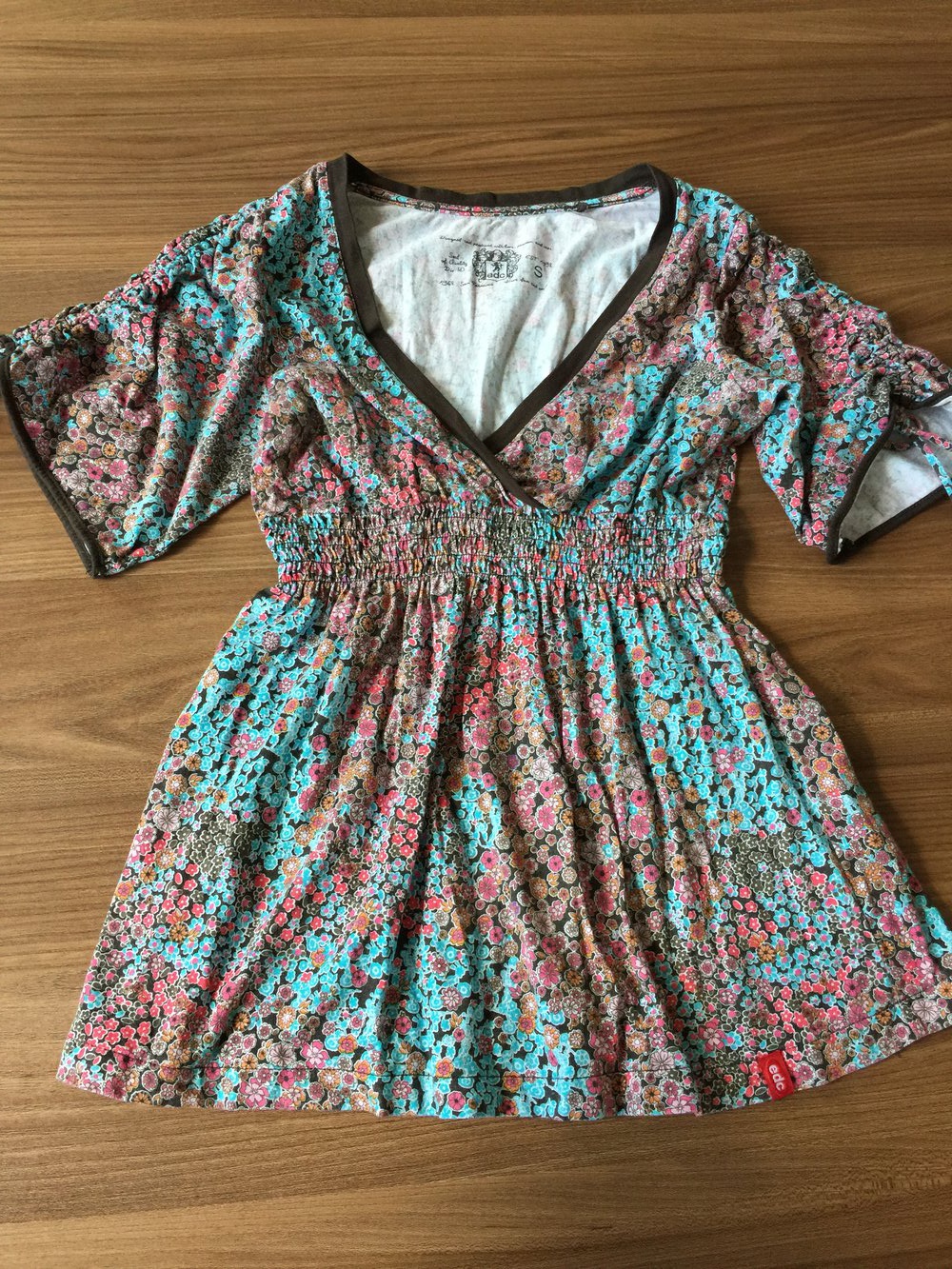 Geblümtes Tunikashirt / Babydoll Gr. S