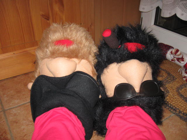 *** Neu ~ Hausschuh ~ Witzig ~ Fasching ***