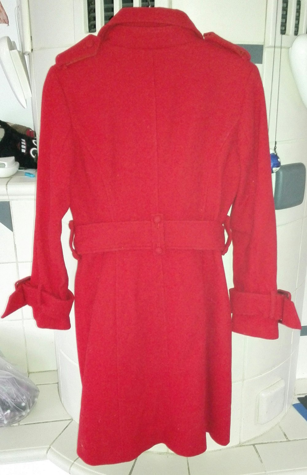 Roter Mantel für kalte Tage, 38/40