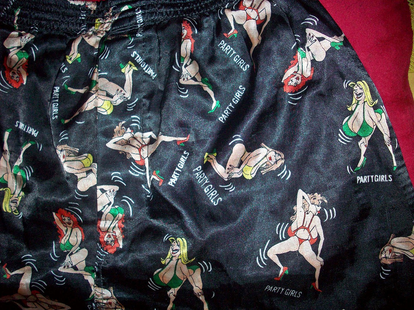 Satin Glanz Shorts Boxershorts Seide-Sexy Party Girl Gr. 6