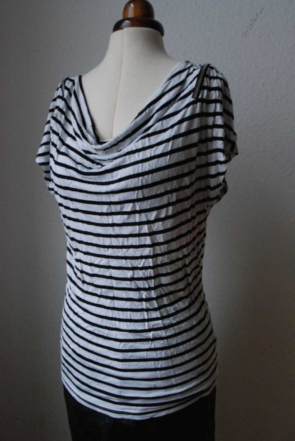 Long Top 80s Style gestreift