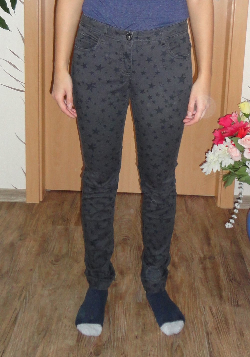 Skinny Röhren Jeans Sterne Basic Denim Tom Tailor