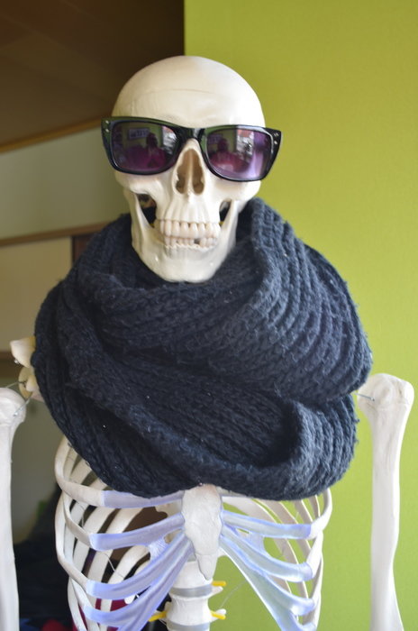 schwarzer H&M Strickschal 