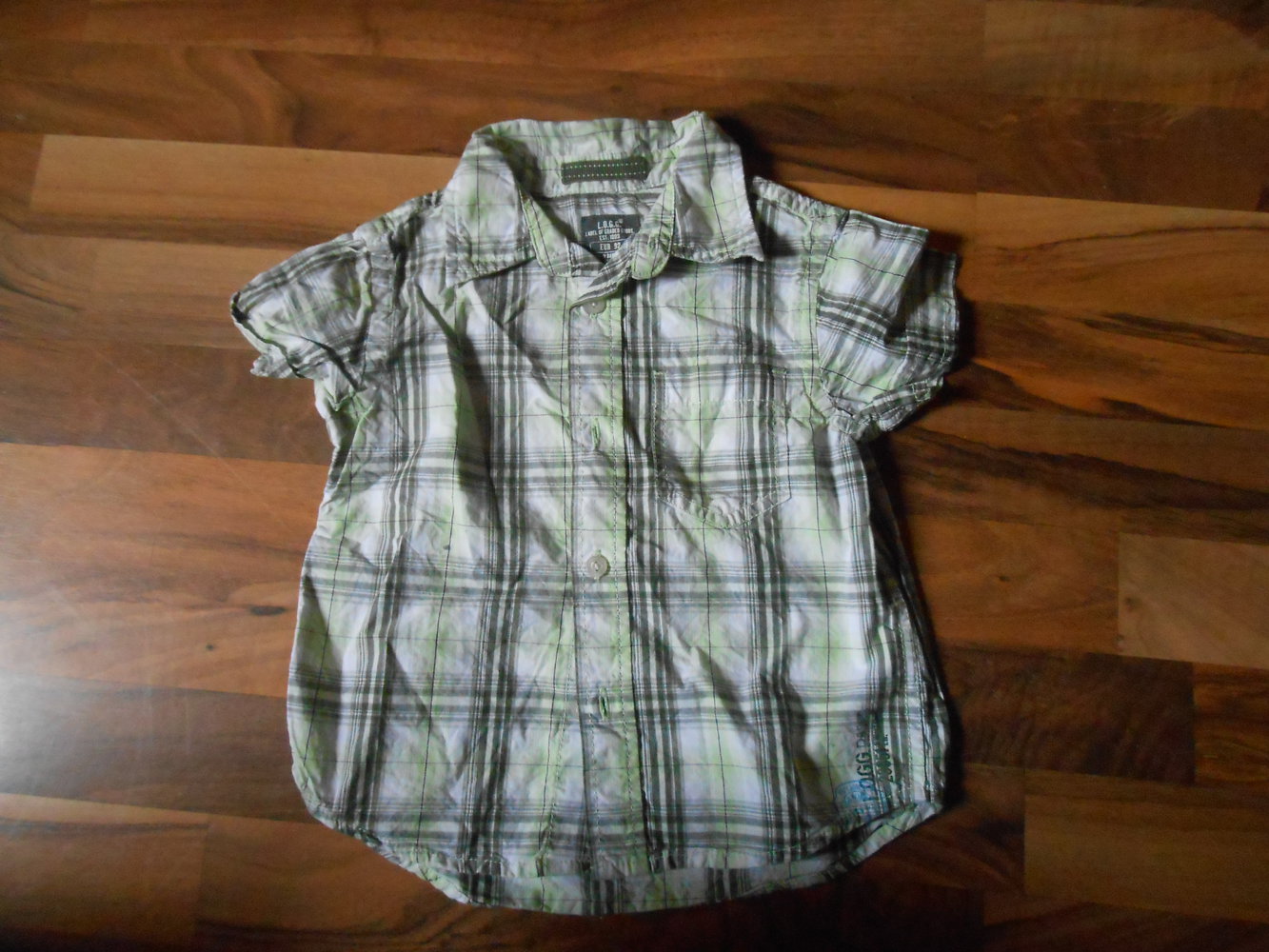 Hemd kurzarm grün H&M 92