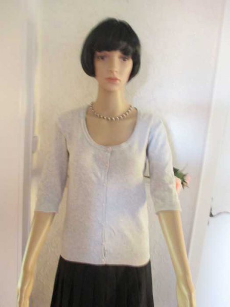 NEU Dreiviertel Arm Fein Strickjacke Cardigan oder Pullover 