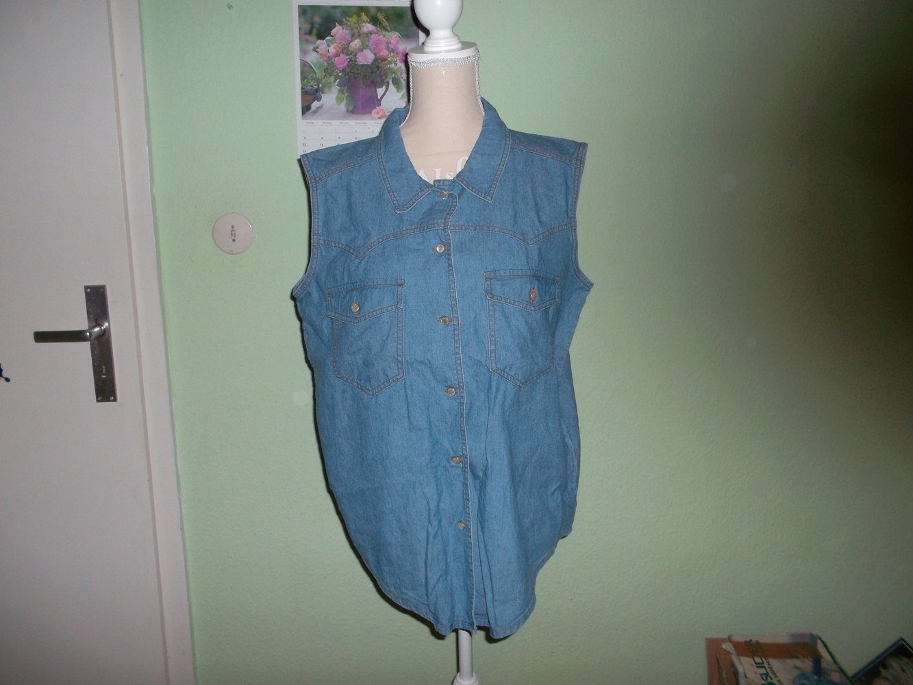 blaues jeanshemd/bluse grösse 40