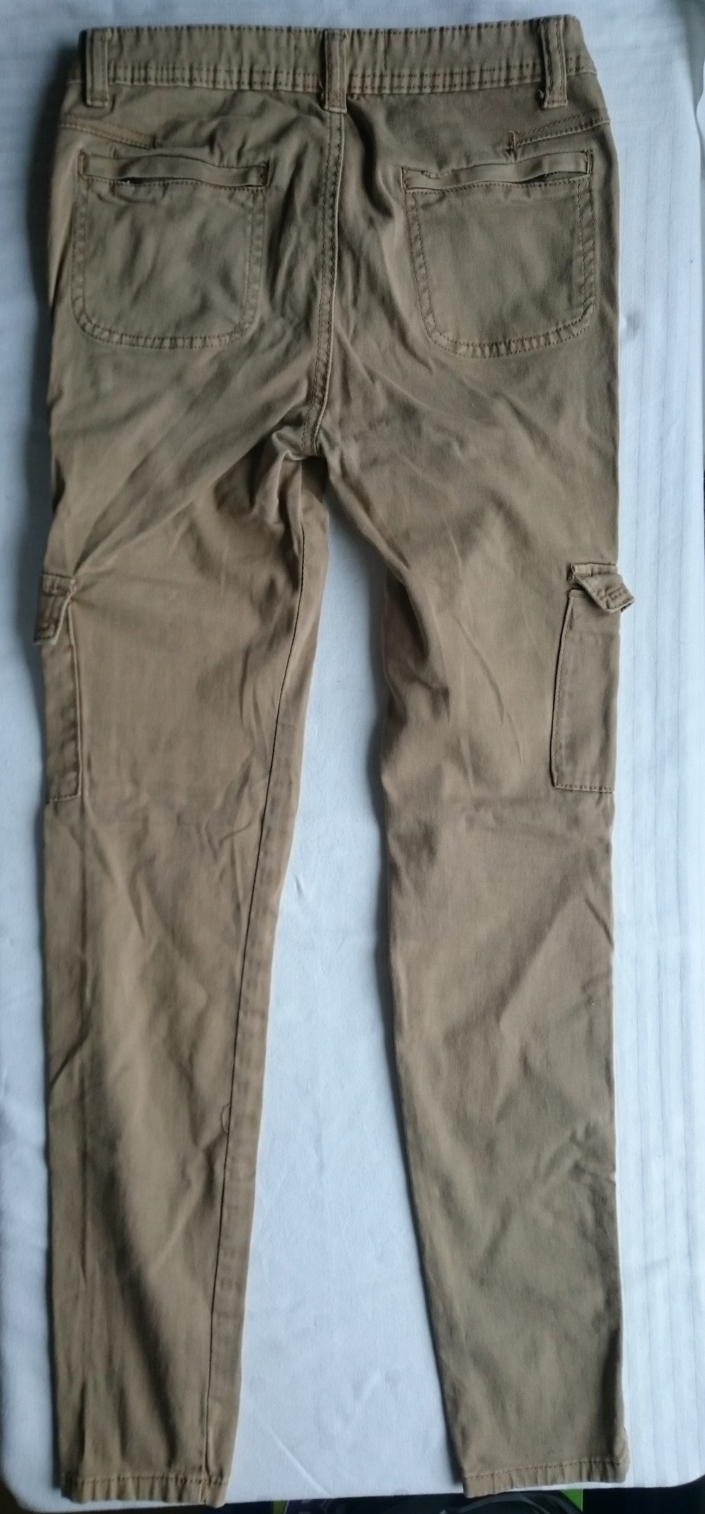 beige Stoffhose / Chino / Röhrenhose / Cargo