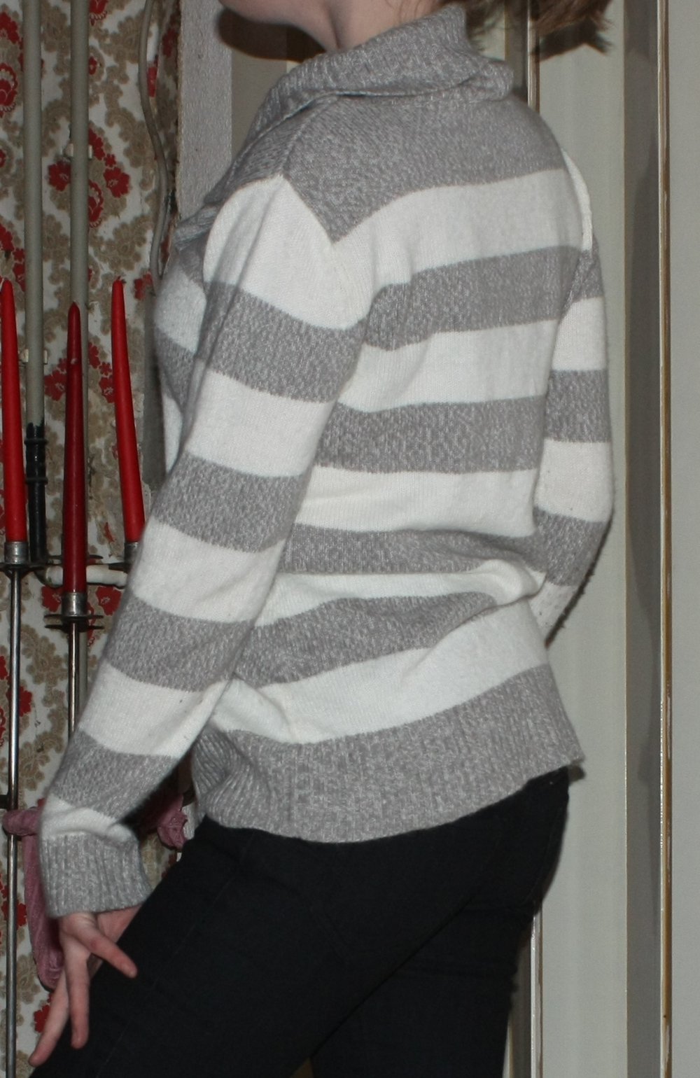 Gestreifter Pullover Gr. S, Canda C&A mit Stoffgürtel