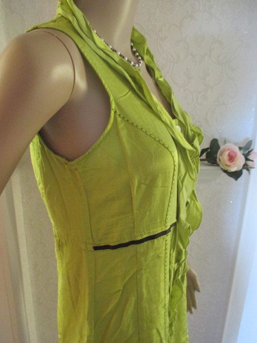 NEU * Seiden-Chiffon * Etui- KLEID mit Strass- Steinen 