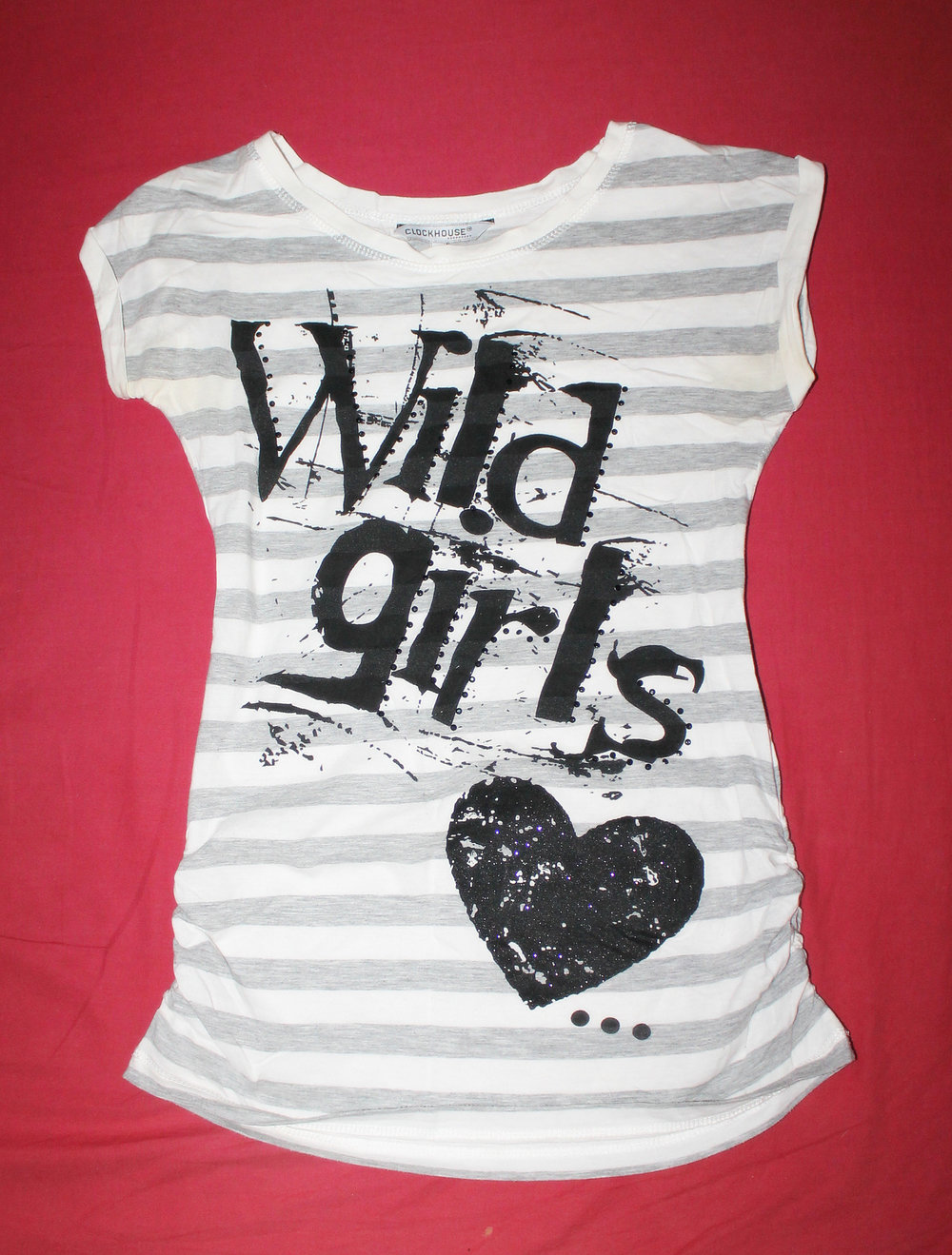 schönes Oberteil / Top / T-shirt gestreift mit Aufdruck