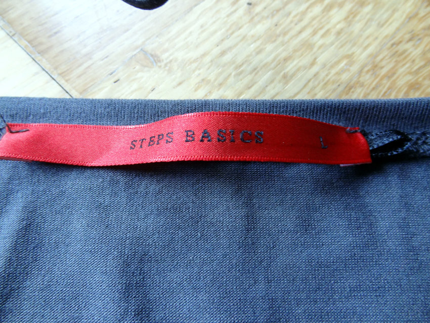 Steps Basics Shirt L M 38 3/4-Arm grau