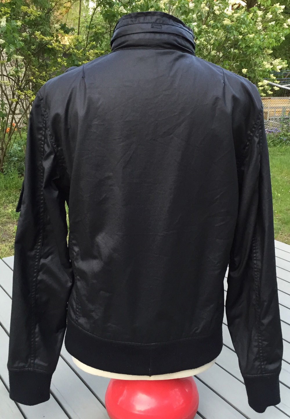 CHARLES & 1/2 JACKE coated  Cotton Racer Jacket  Gr. XL (L)