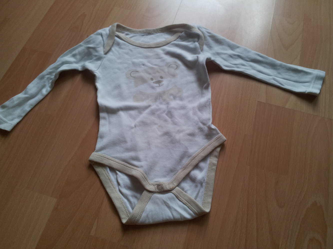 Body creme beige Teddy Bär Bärchen Gr. 74 