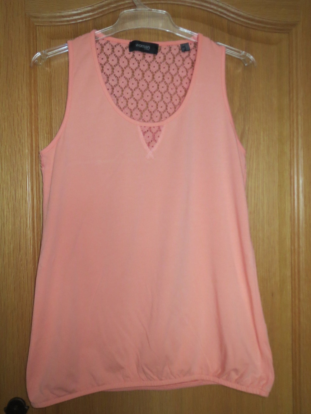 Top, Gr.36/38, apricot, Spitze