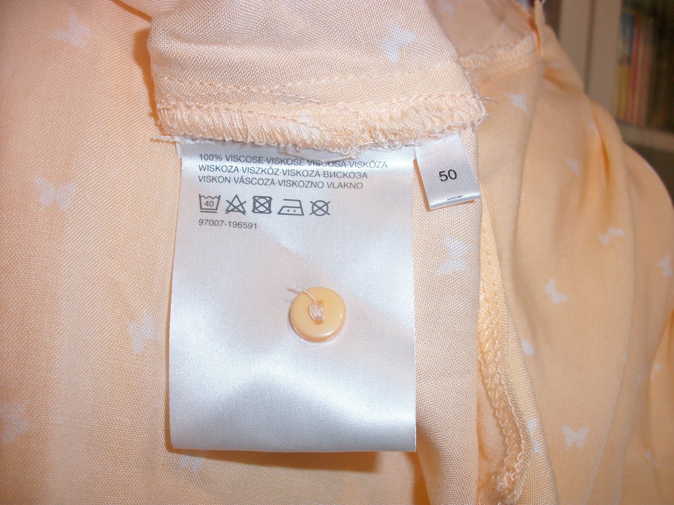 Sweete Bluse in apricot von C&A Clockhouse, Gr. 50, unbenutzt, wie neu!