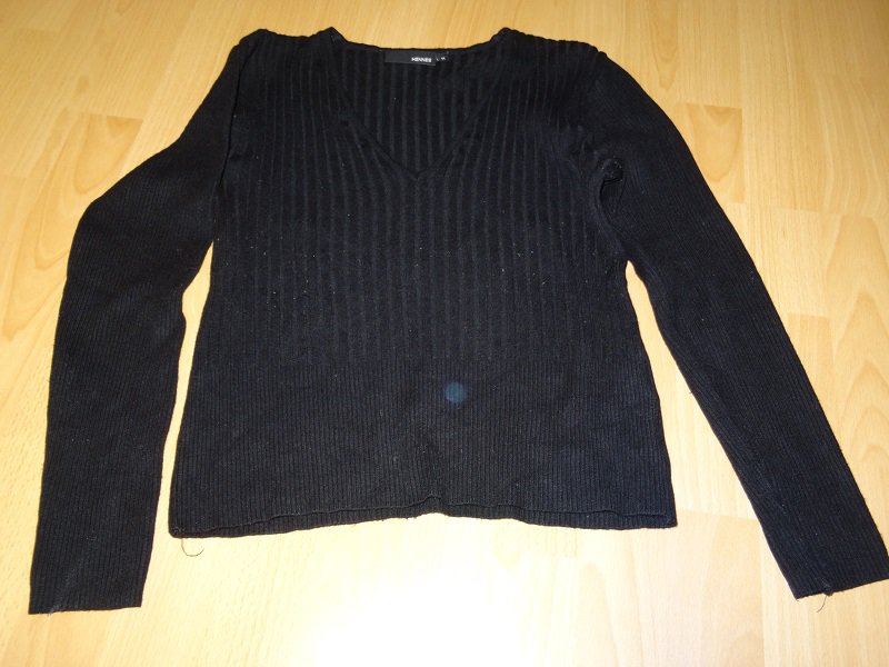 Pulli mit V-Ausschnitt von Hennes Gr. M H&M