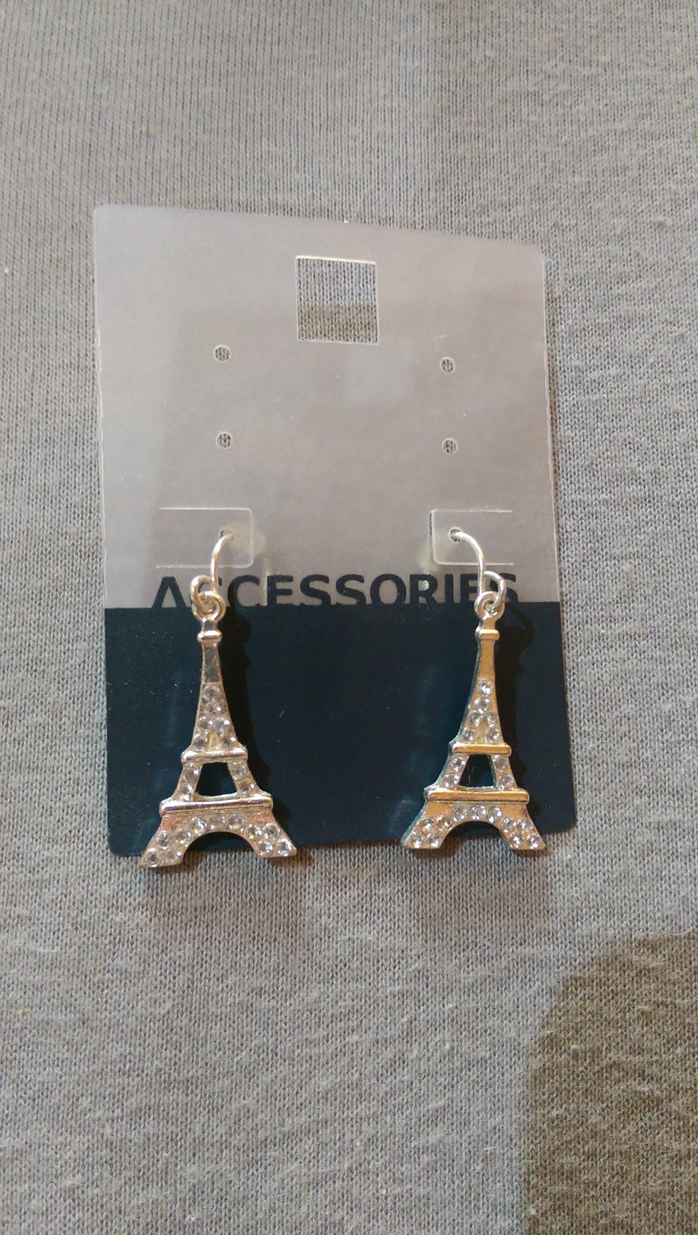 Silberne Eiffelturm Ohrringe