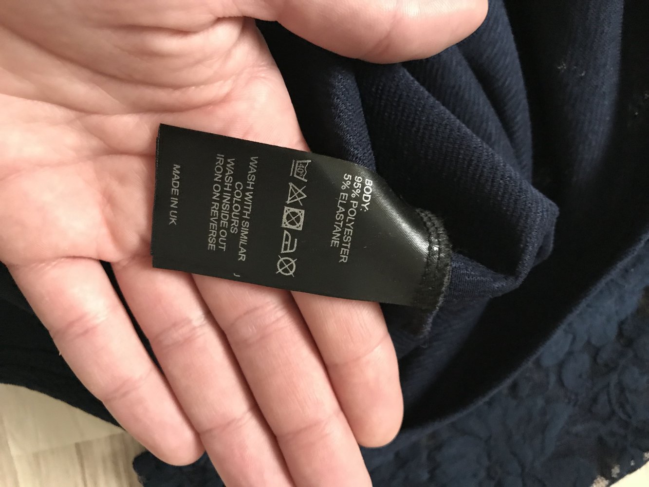 Kleid gr.36 marineblau 