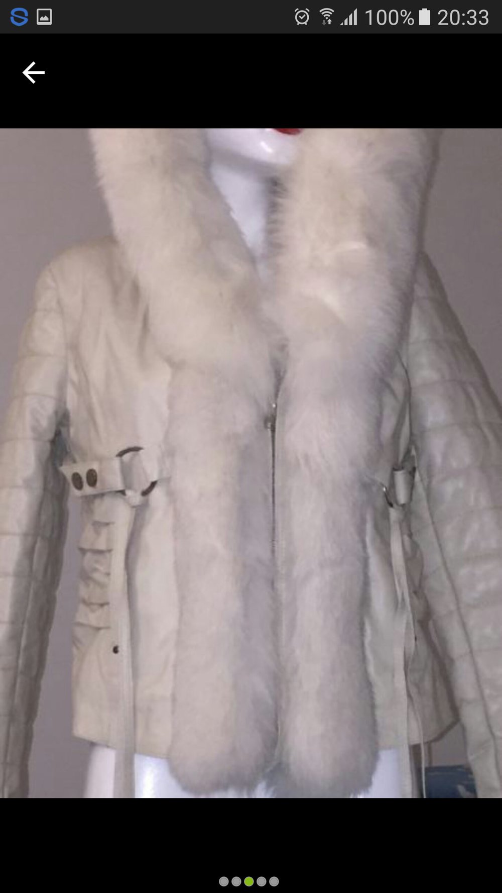 Lederjacke pelzjacke neu fuchs 