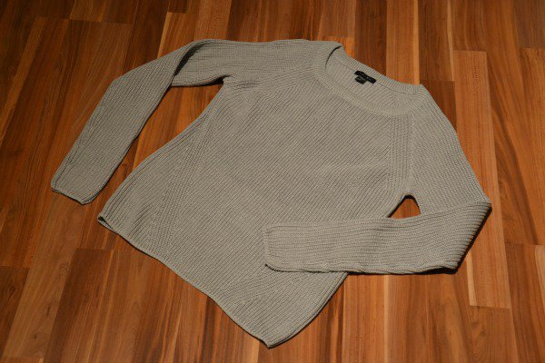 Grauer Strickpullover von New Yorker Amisu 34 XS Strick Blogger