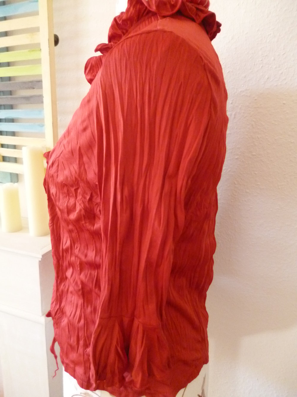 Rote Crash Bluse Romance 40/42