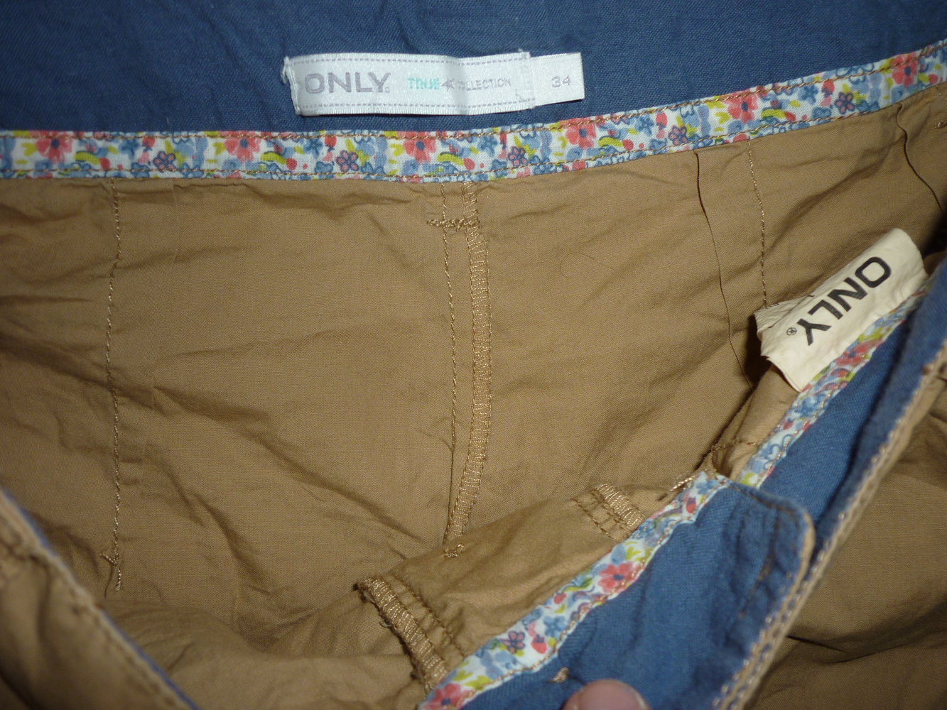 Only Shorts kurze Hose beige nude Größe 34